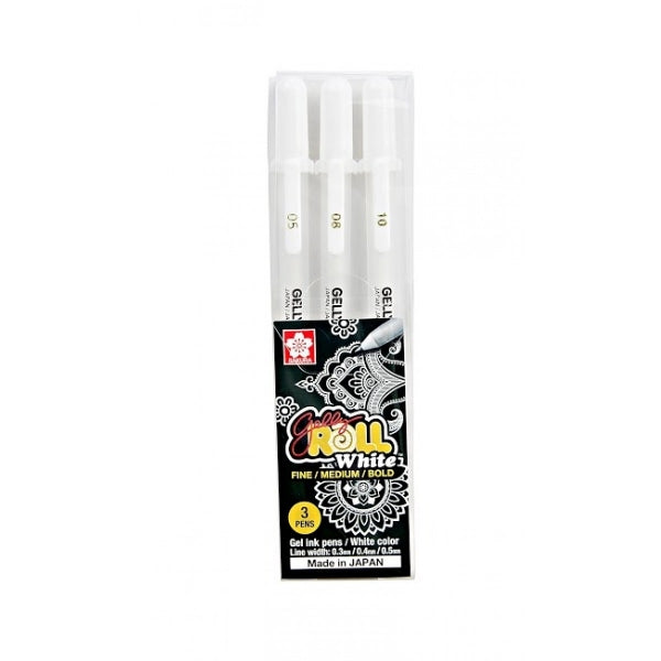 Gelly Roll Pens - White - Set Of 3 – Cheapo Dies