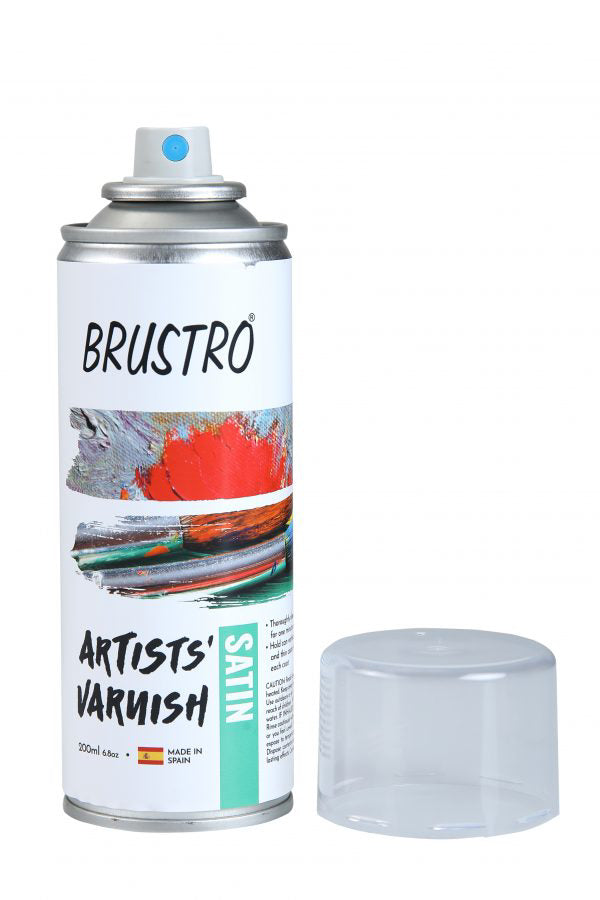 Brustro Artists Picture Varnish – 200 ml Spray can(Gloss ,Matte ,Satin)