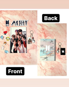 TKS BTS Army Diary Keychain Set A