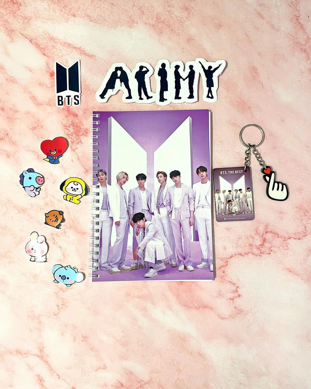 TKS BTS Army Diary Keychain Set B