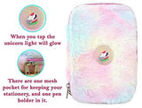 TKS Unicorn Multicolour Fur  Hard Top pouch