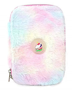 TKS Unicorn Multicolour Fur  Hard Top pouch