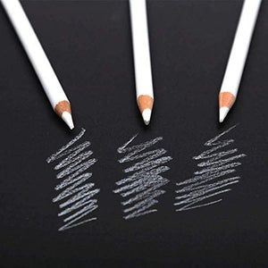 TKS White Charcoal Pencil , set of 03