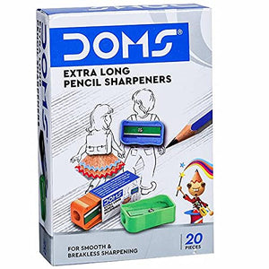 DOMS Extra Long Pencil Sharpeners  (Set of 20, Multicolor)