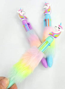 TKS Unicorn Fur 6 in 1 Multicolour Pen