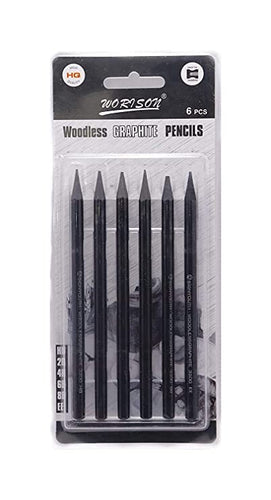 TKS Woodless Graphite Pencil Set of 6