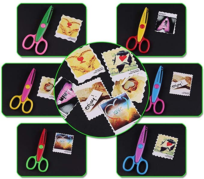 Craft Decorative Scissors Kids  Scissors Craft Scrapbook - 6pcs