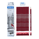 DOMS Drawing & Sketching Graphite Pencils (Pack of 10)
