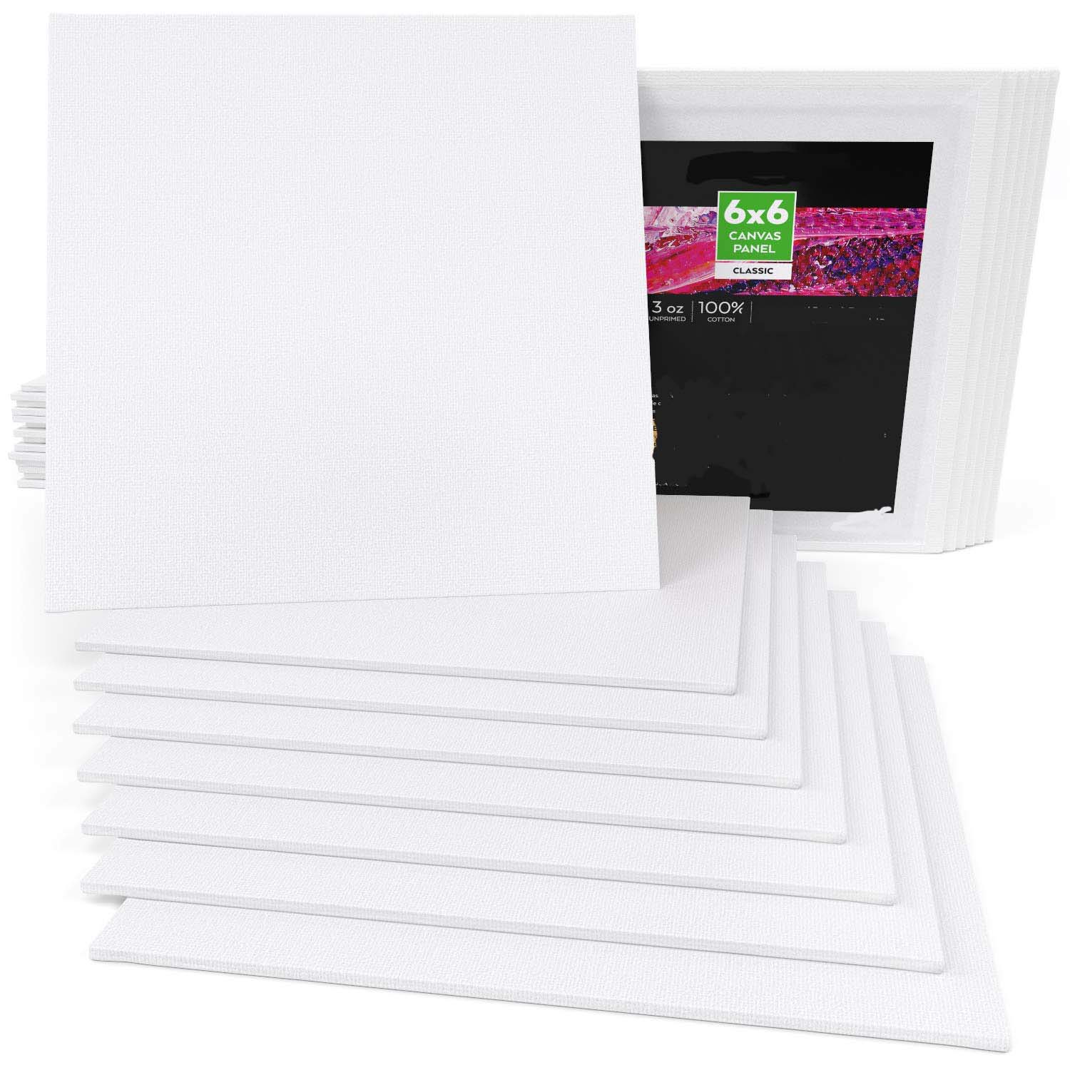 ANUPAM Canvas Boards for Painting 8x10 Pack of 6  
