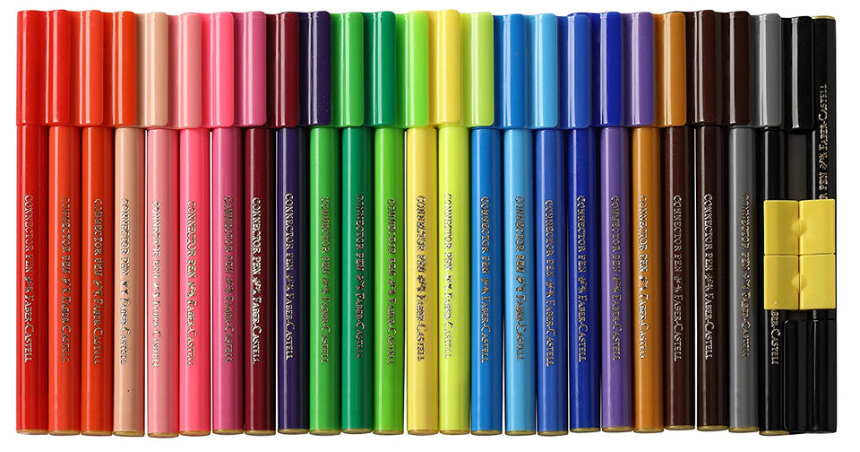 Faber-Castell Connector Sketch Pens Sets -(10,15,20 50) shades