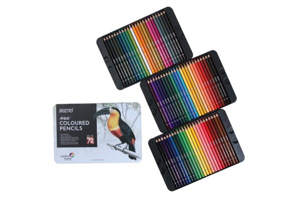 Brustro Artists’ Colour Pencil Set (24,72) ( In Elegant Tin Box )