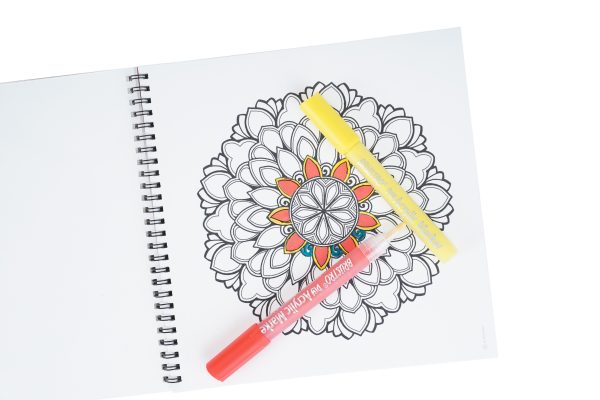 Brustro DIY Mandala Colouring Book 9” x9” 200gsm
