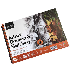 Brustro Artists Drawing & Sketching Wiro Pad A4-160GSM (30 Sheets)