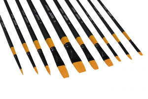 BRUSTRO Artist' Gold Taklon Set of 10 Brushes