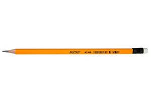 Brustro 2 HB Pencil Extra Dark Pencil with Eraser Tip(Pack of 12)