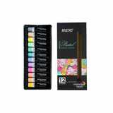 BRUSTRO Artists ’ Acrylic Pastel Colour Set of 12 Colours X 12ML Tubes
