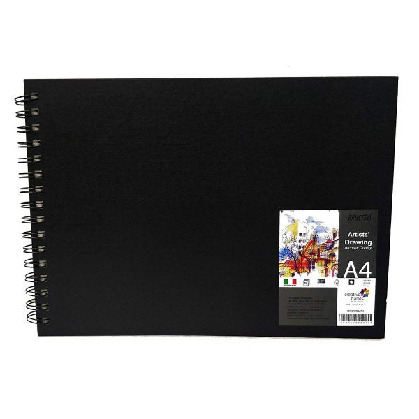 Brustro Artists’ Landscape Sketch Book Wiro Bound A4 (160 GSM, 116 Pages Acid Free)
