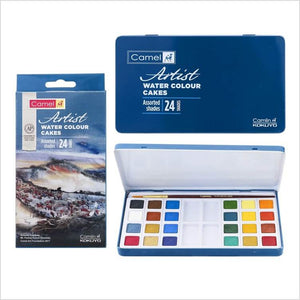 Camel Artist water colour cakes 18 & 24 Shades