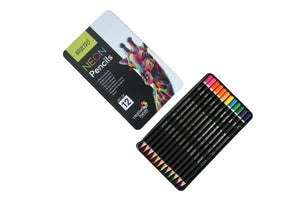 BRUSTRO Neon Pencils Set of 12