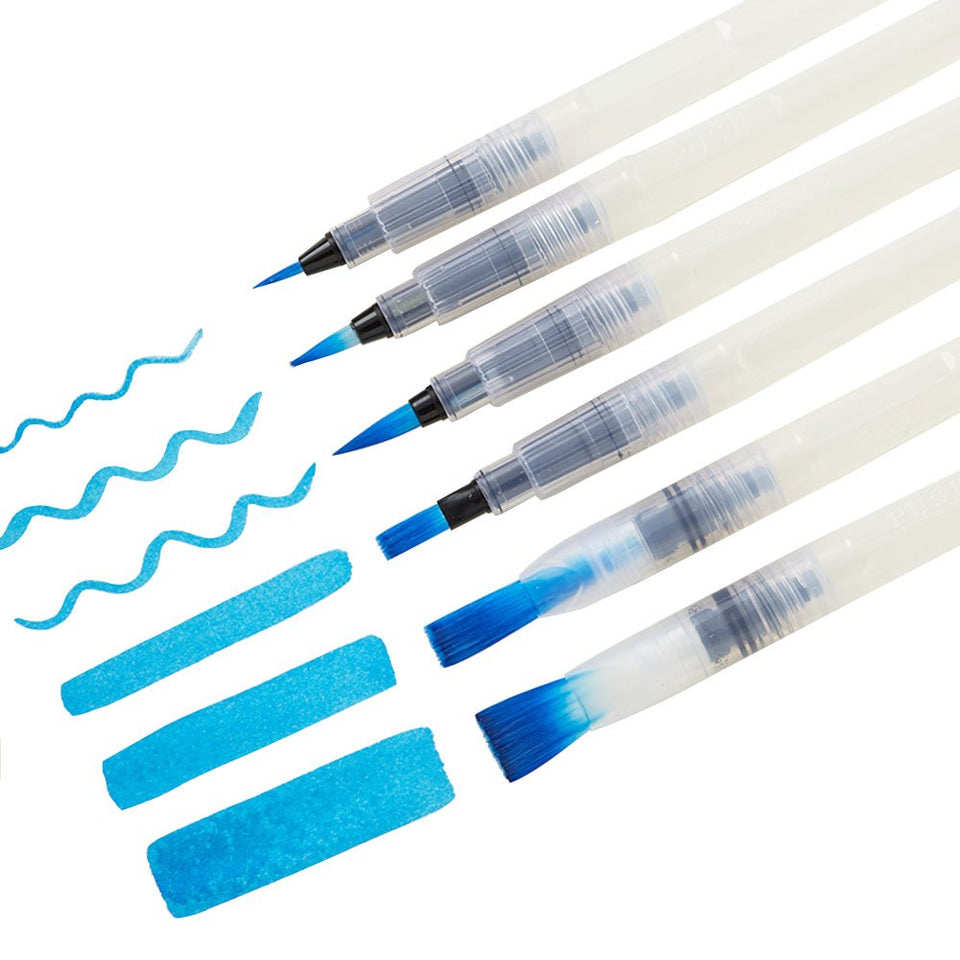 TKS Water Brush Pen Set of 06