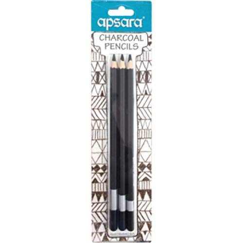 Apsara Charcoal Pencils set of 3