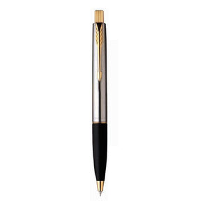 Parker Frontier Stainless Steel Gold Trim Ball Pen