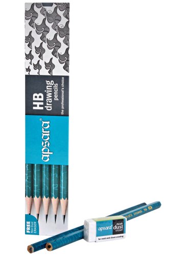 Apsara Drawing Pencils, HB -Pack of 10