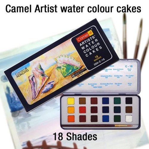 Camlin Kokuyo Student Water Color Cakes - 12 Shades | eBay