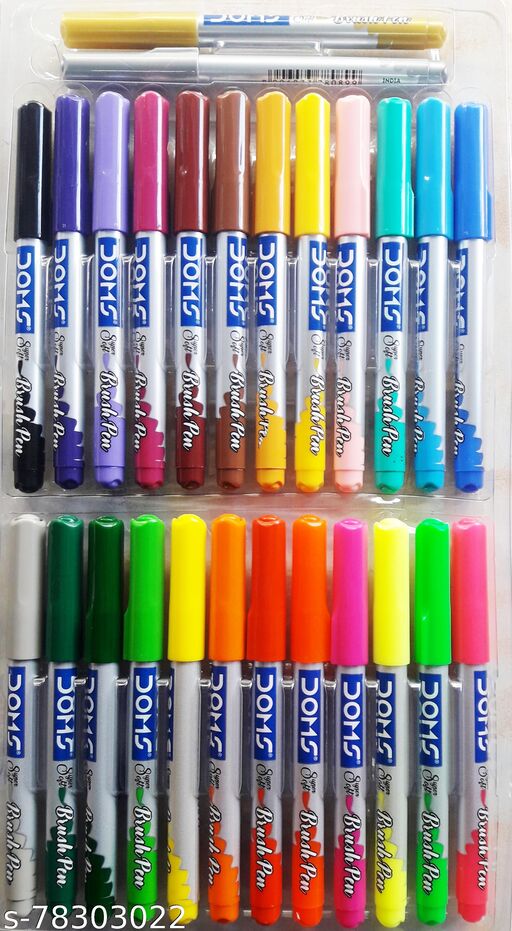 DOMS Brush Pens (14,26) Shades – TheKalamStore