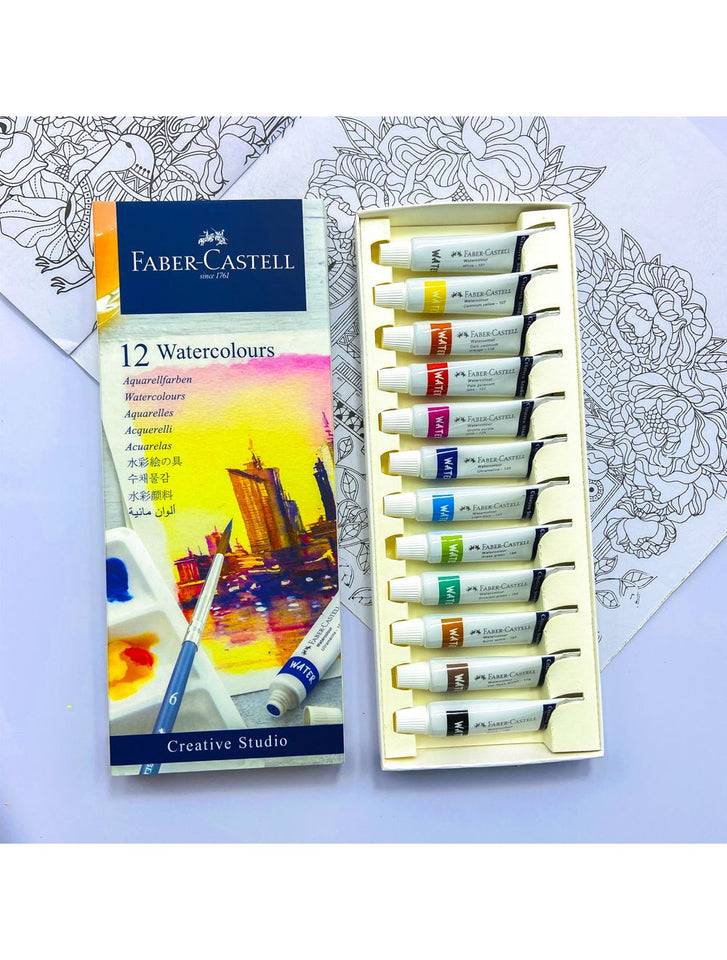 Faber Castell Water Colours 9ml 12 Shades