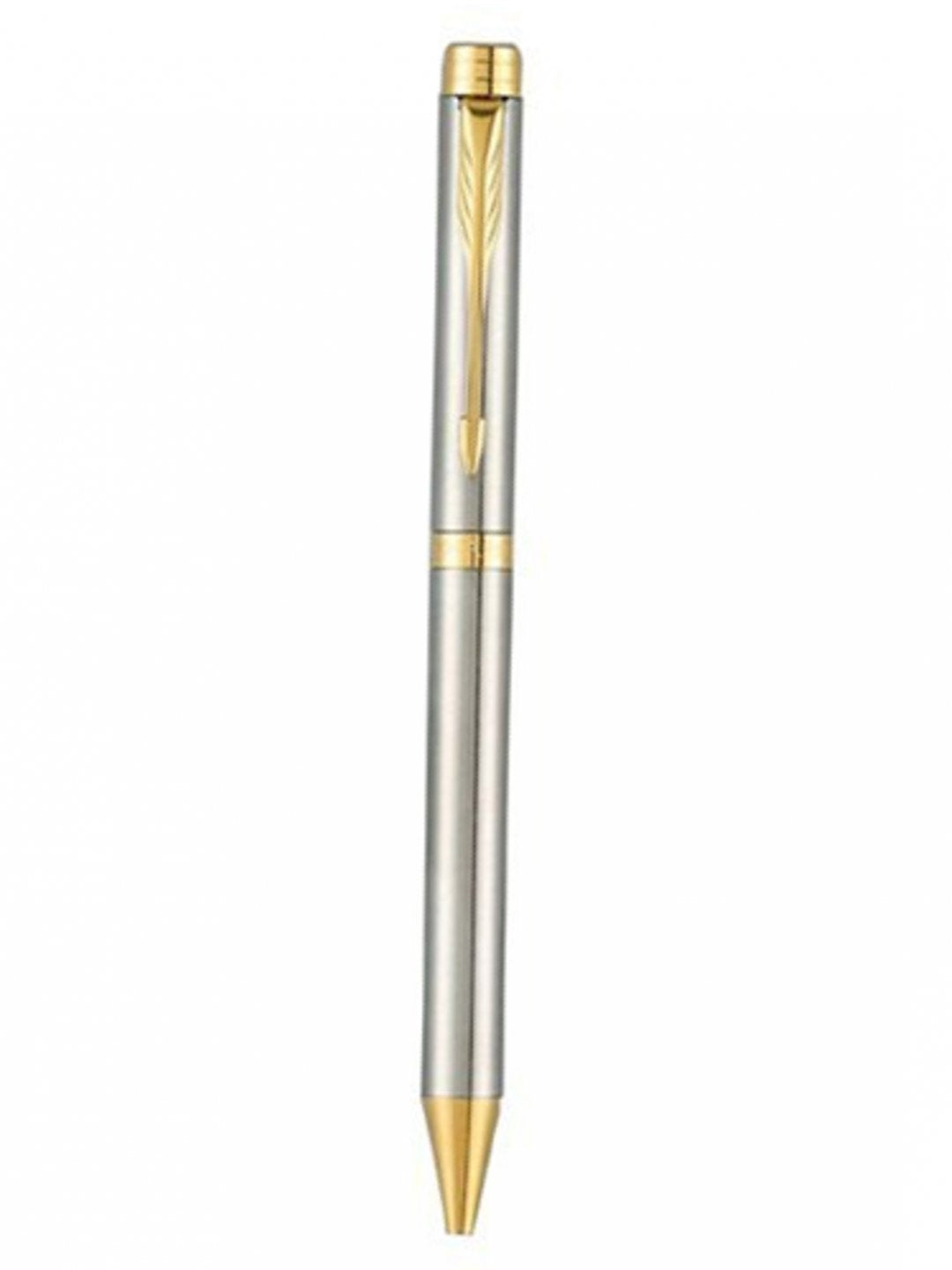 Parker Folio Stainless Steel with Gold Trim Ball Pen – TheKalamStore