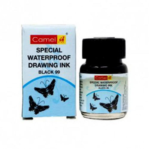 Camel Waterproof Drawing Ink Black 99 (20ml)